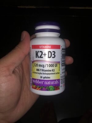 WEBBER NATURALS VITAMIN K2+D3 120MCG/1000IU 30S(P1)