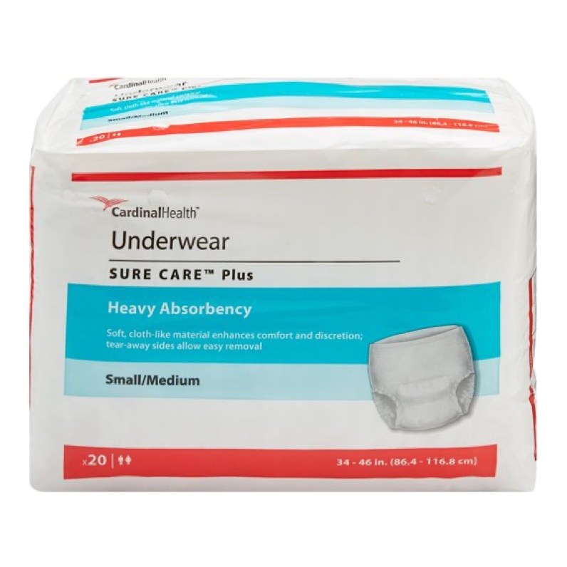 CARDINAL HEALTH UNDERWEAR  20S