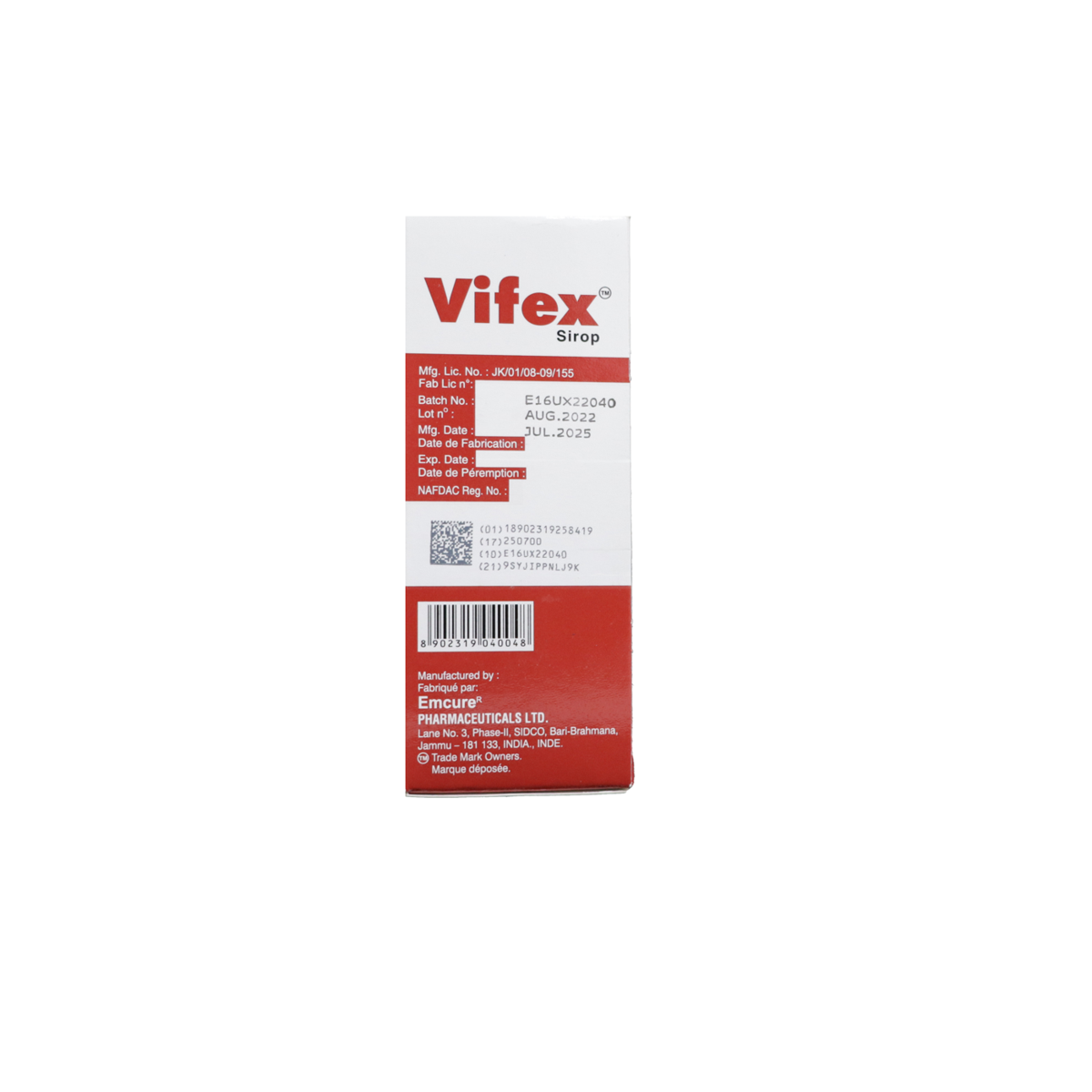 Vifex Syrup 100ml