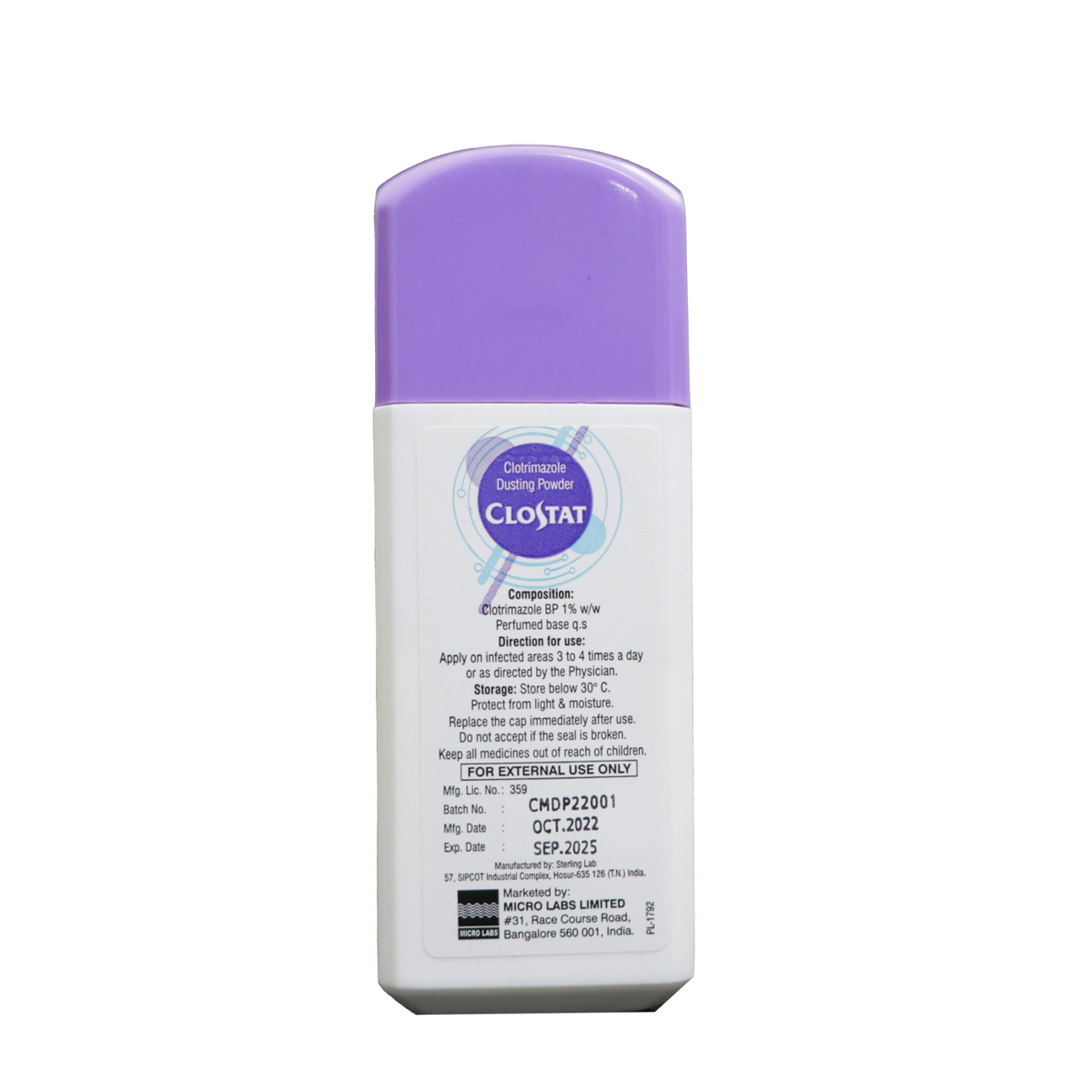 CLOSTAT DUSTING POWDER 75GM