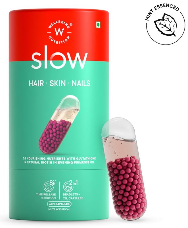 WELLBEING NUTRITION SLOW HAIR SKIN NAILS CAPS 60S (P1) 