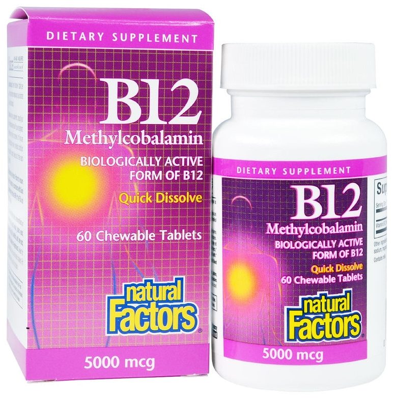 NATURAL FACTORS B12 5000MCG 60S(P1)