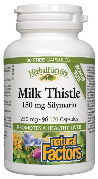 NATURAL FACTORS MILK THISTLE 250MG/150MG 120S(P1)