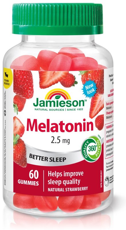 JAMIESON MELATONIN GUMMIES 2.5MG 60'S(P1)