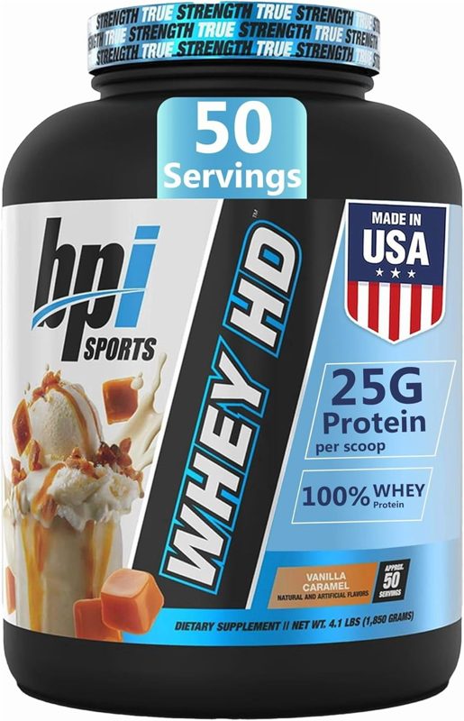 BPI SPORTS WHEY HD 1850GMS 50 SERVINGS VANILLA CARAMEL