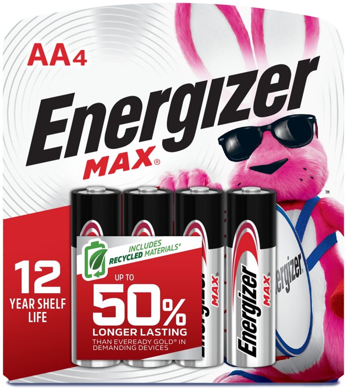 ENERGIZER BATTERIES AA 4S (P1) 