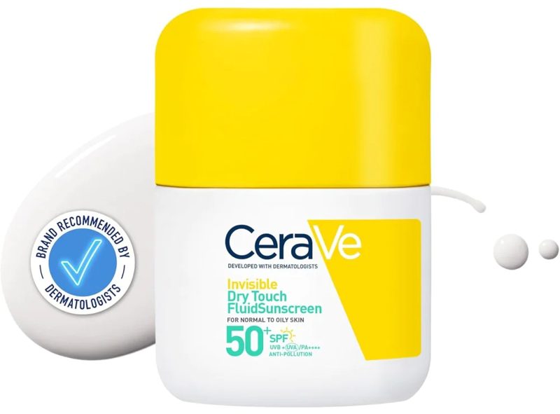 CERAVE INVISIBLE DRY TOUCH FLUID SUNSCREEN SPF50+50ML 