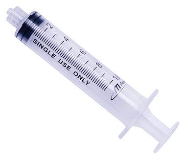 Luer Lock Syringes 10 ML 1'S