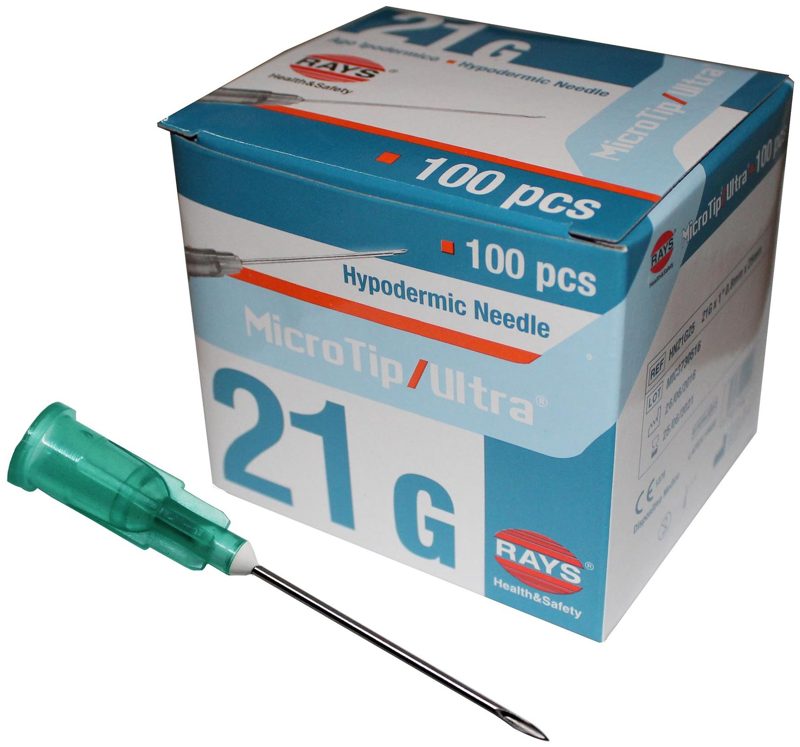 DISPOSABLE NEEDLES G21 100'S