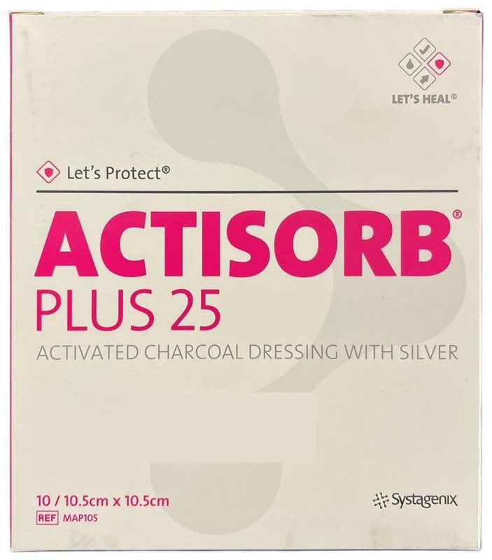 ACTISORB PLUS 25 10.5X10.5CM 10S