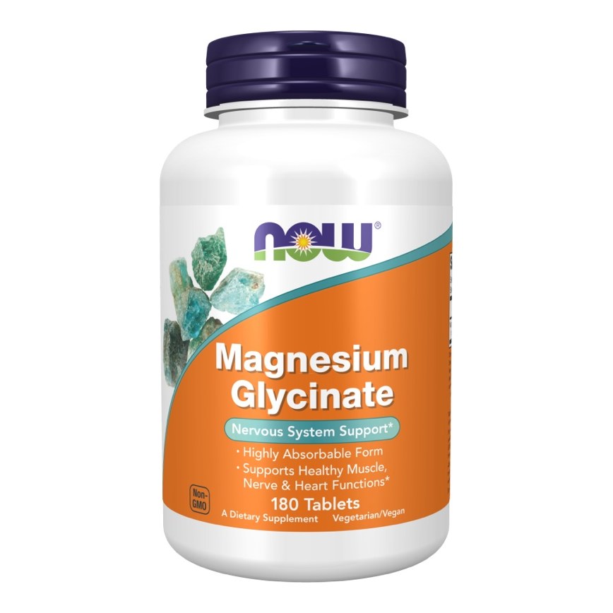 NOW MAGNESIUM GLYCINATE TABS 180s(P1)