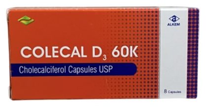 COLECAL D3 60K CAPS 8'S