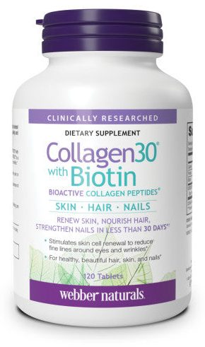 WEBBER NATURALS  COLLAGEN 30 WITH BIOTIN 120s(P1)