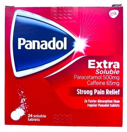 panadol extra soluble effervescent 24s