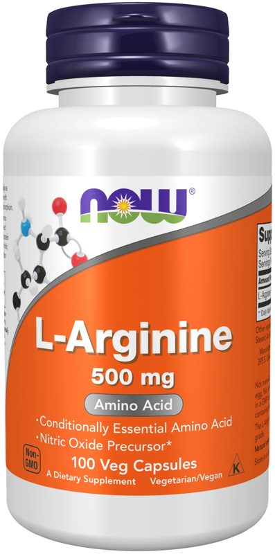 NOW L ARGININE 500MG 100S(P1)