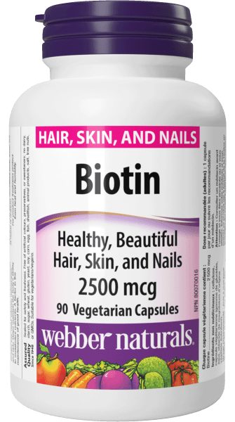 WEBBER NATURALS BIOTIN 2500MCG 90S(P1)