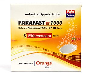 PARAFAST 1000MG 8S