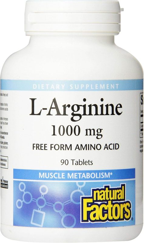NATURAL FACTORS L-ARGININE 1000MG 90'S(P1)
