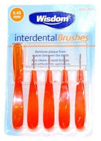 WISDOM INTERDENTAL BRUSHES 0.45MM 5S (P1)