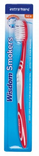 WISDOM SMOKERS TOOTHBRUSH EXTRA HARD