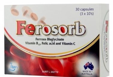 FEROSORB CAPS 30'S