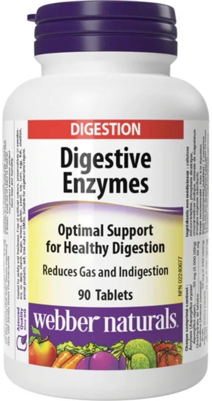 WEBBER NATURALS DIGESTIVE ENZYMES 90S(P1)