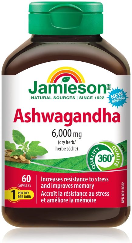 JAMIESON ASHWAGANDHA CAPS 60S (P1)