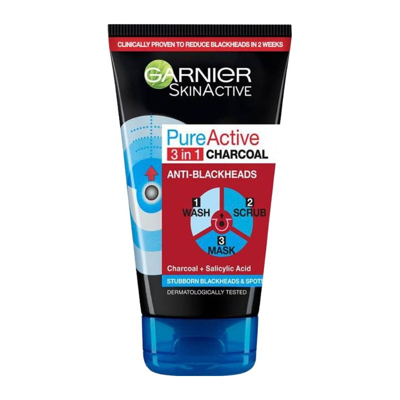 GARNIER PURE ACTIVE 3 IN 1 CHARCOAL 150ML