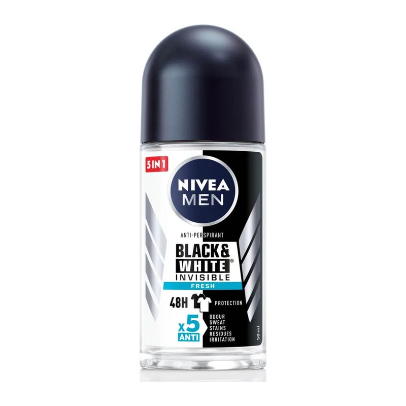 NIVEA BLACK&WHITE ROLL ON 50ML(men)