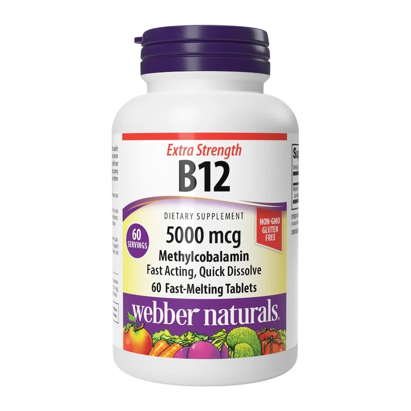 WEBBER NATURALS B12 METHYLCOBALAMIN 5000MCG 60S(P1)