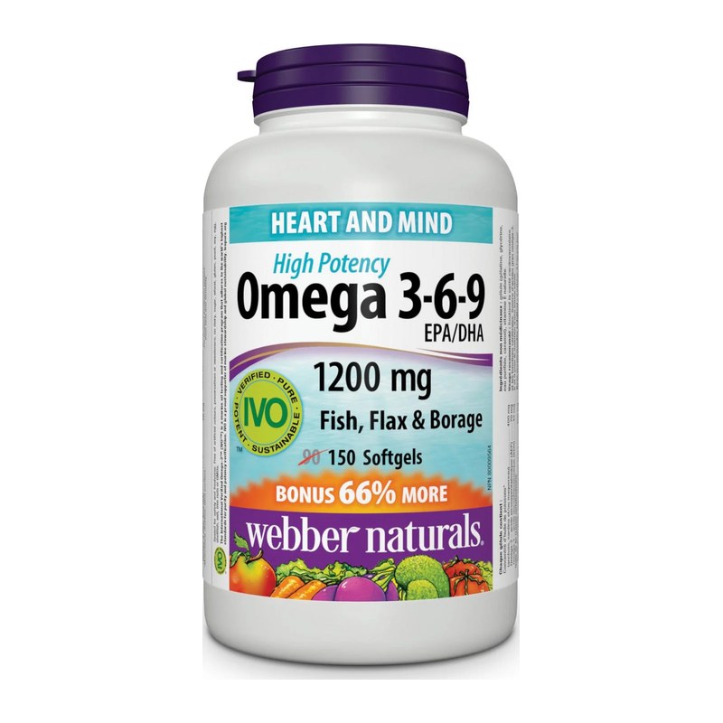 WEBBER NATURALS OMEGA 3-6-9 1200MG 150S (P1)