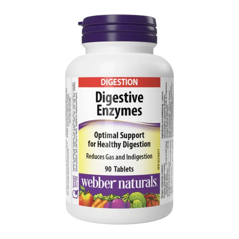 WEBBER NATURALS DIGESTIVE ENZYMES 90S(P1)