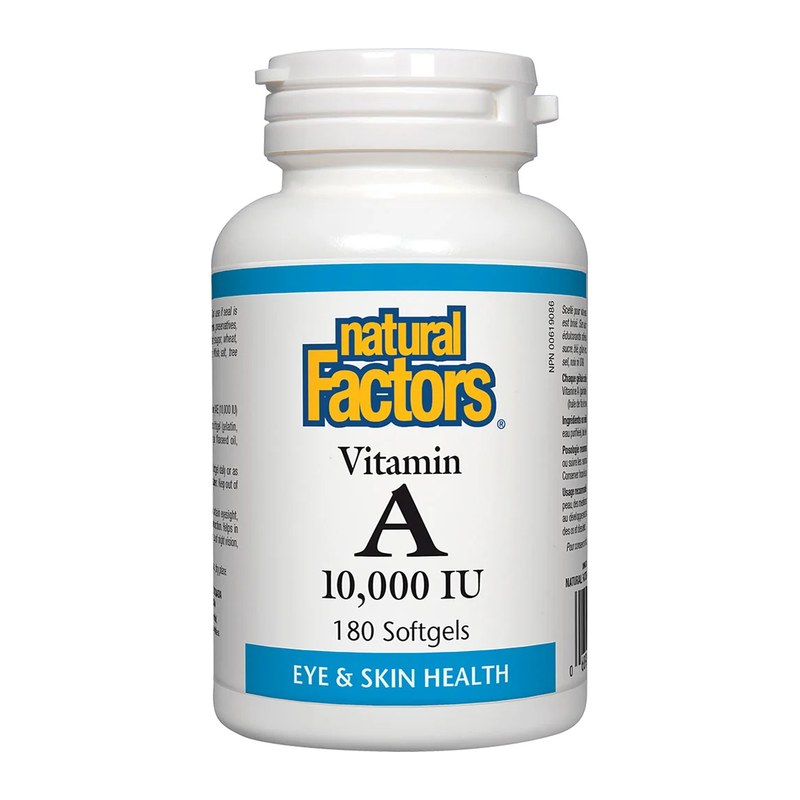 NATURAL FACTORS VITAMIN A 10,000IU SOFTGELS 180'S(P1)