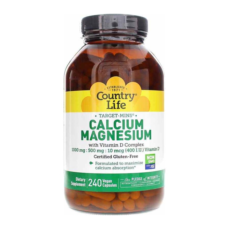 COUNTRY LIFE CALCIUM MAGNESIUM WITH VIT D COMPLEX 120s(P1)