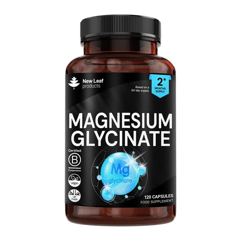 NEW LEAF MAGNESIUM GLYCINATE CAPS 120S 