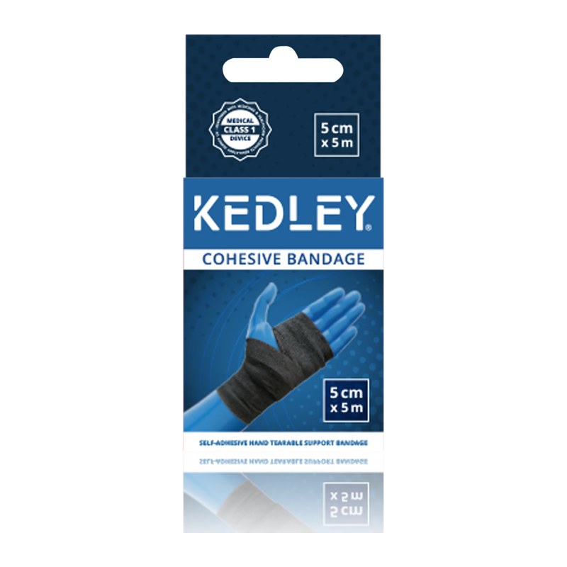 KEDLEY COHESIVE BANDAGE BLACK(7CM*5M)