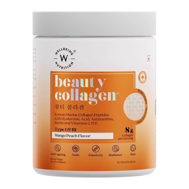 WELLBEING NUTRITION BEAUTY MARINE COLLAGEN PEPTIDES POWDER 250G