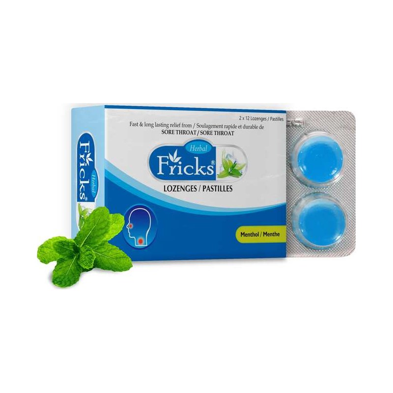 fricks lozenges menthol 72